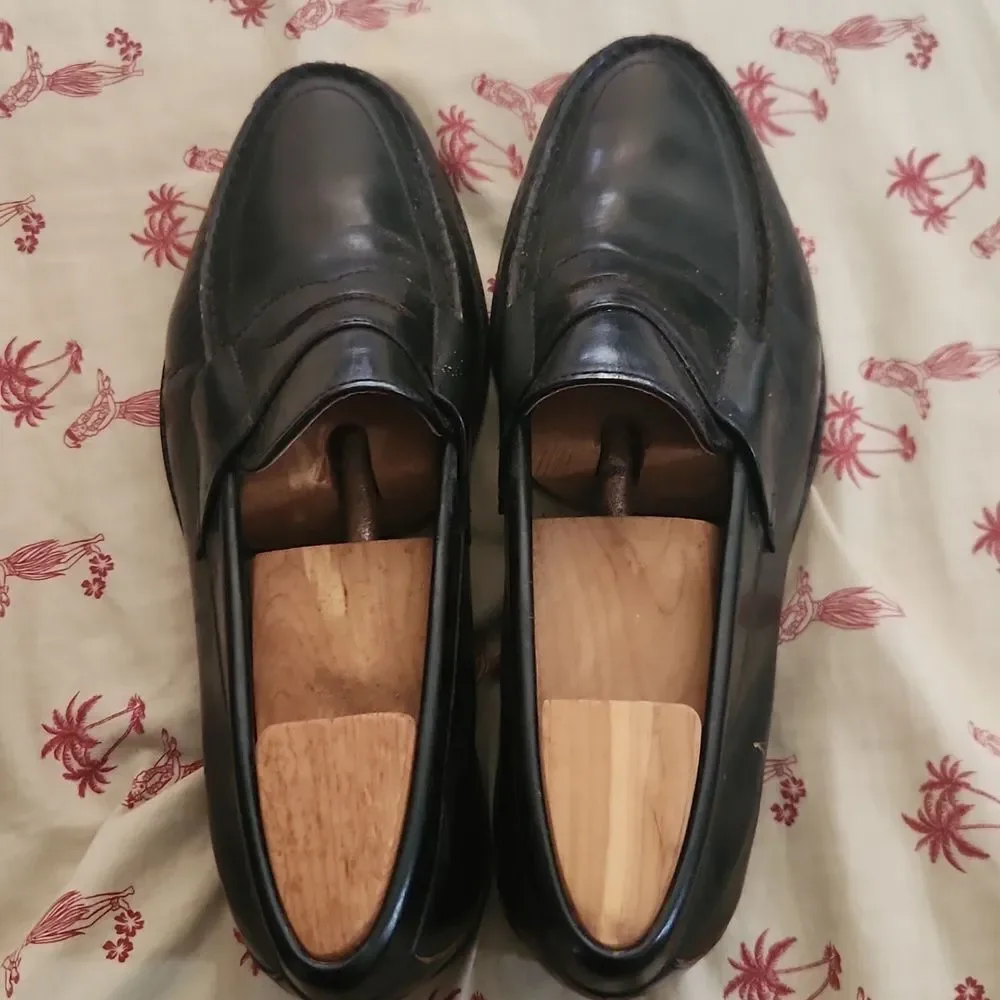 SAS Men's Black Leather Loafers 9W